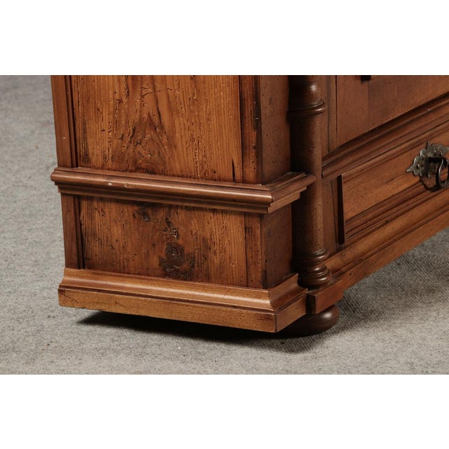 Antique Renaissance Early Baroque Half Cabinet, 1700s For Sale - Image 17 of 18