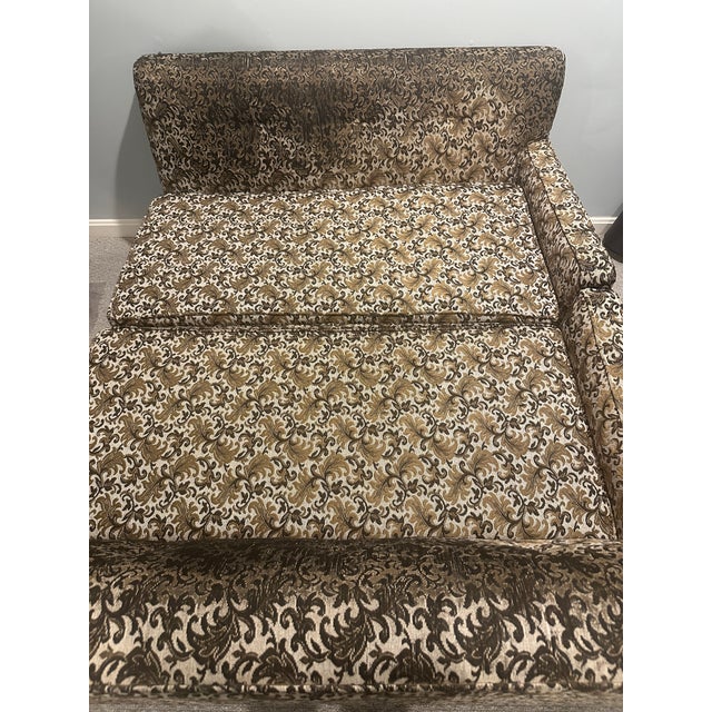1960s Vintage 1960s Mid-Century Modern American Sectional Sofa With Original Damask Upholstery For Sale - Image 5 of 12
