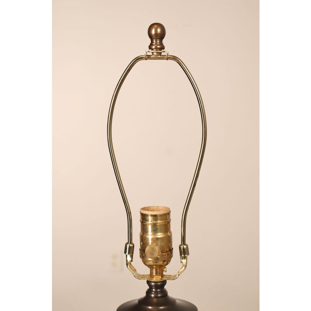 Ephraim Faience Pottery Arts And Crafts Green Lighthouse Table Lamp For Sale - Image 10 of 18