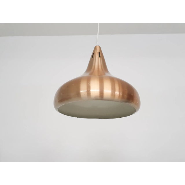 Vintage Copper Pendant Light, Denmark, 1960s For Sale - Image 4 of 8