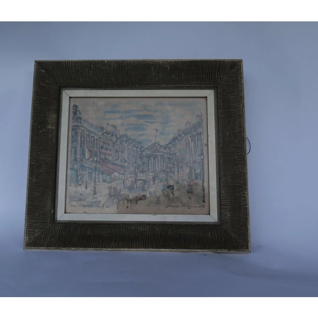 1950s 1950's Print of "The Rue Royale" Paris France For Sale - Image 5 of 7