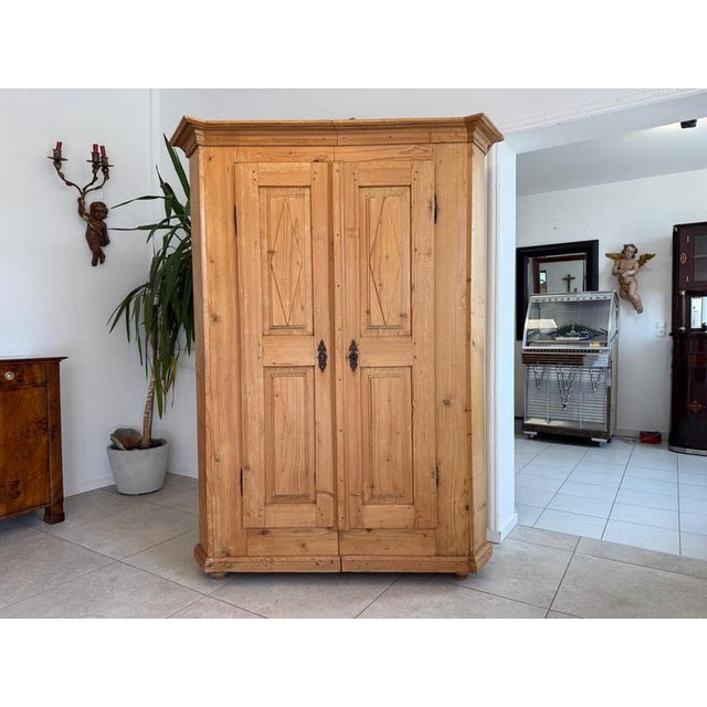 Baroque Baroque Farmhouse Cabinet in Softwood For Sale - Image 3 of 14