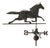 Three-Dimensional Copper Weathervane with Running Horse, 1900s For Sale