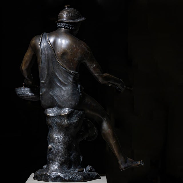 Sabatino, Bronze of the Fisherman of Pompeii, 1882, 1800s, Bronze For Sale - Image 5 of 10