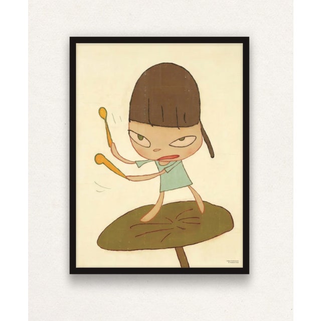 Contemporary Yoshitomo Nara, Marching on a Butterbur Leaf, 2020, Paper For Sale - Image 3 of 4