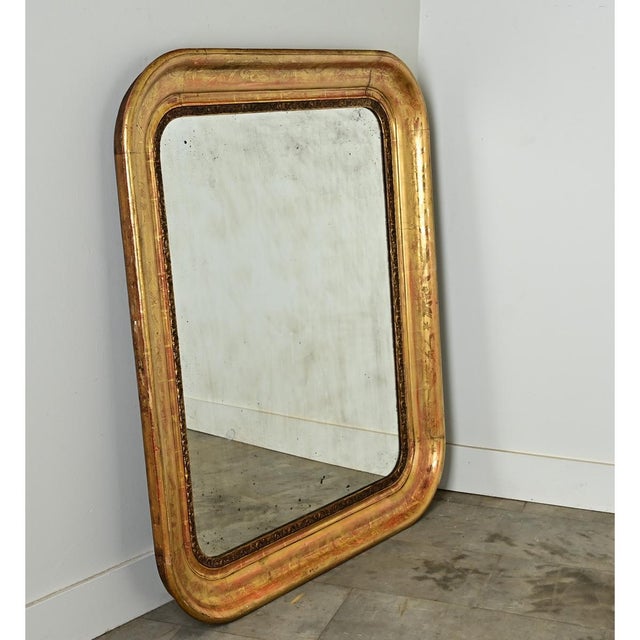 French 19th Century Louis Philippe Gilt Mirror For Sale - Image 9 of 11