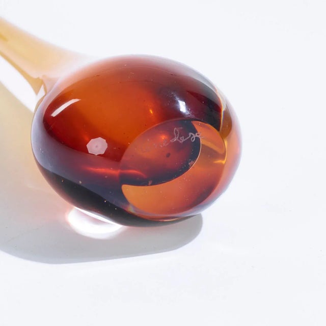 1960s Mid-Century Modern Cenedese Sommerso Brown Glass Vase For Sale In Houston - Image 6 of 7