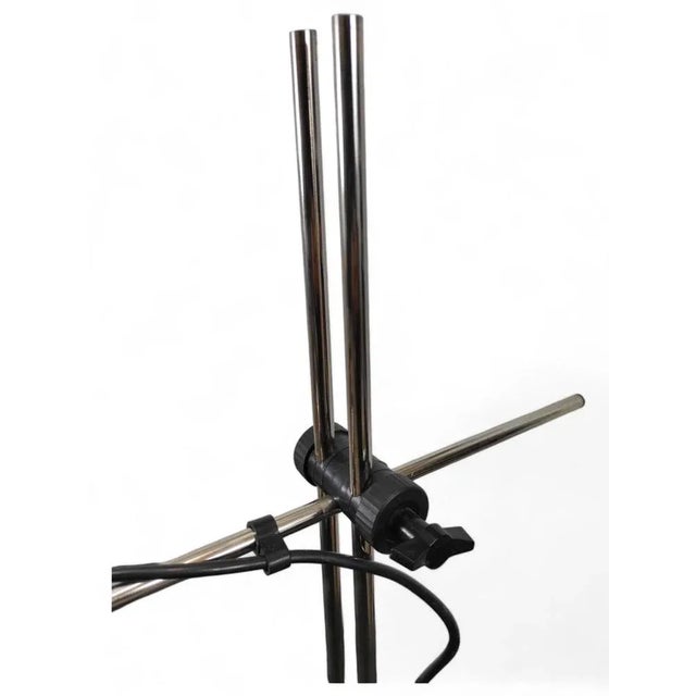 Metal Vintage Black Steel Desk Lamp, 1960s For Sale - Image 7 of 9