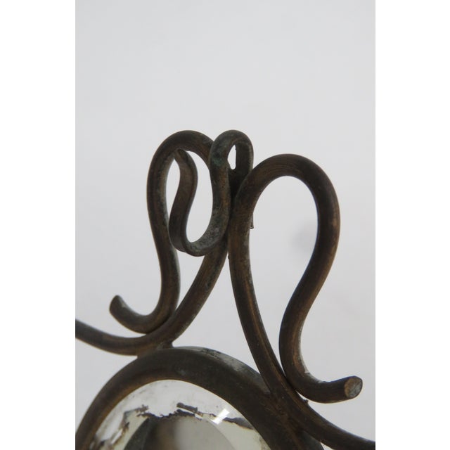 Victorian Brass and Porcelain Miniature Chair Mirrored Pocket Watch Holder 5052b For Sale In Miami - Image 6 of 18