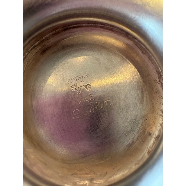 Mid 20th Century Silver Plated Footed Pedestal Bowl For Sale - Image 4 of 5