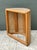 Wood Vintage Wood and Cane Demilune Console Table For Sale - Image 7 of 12