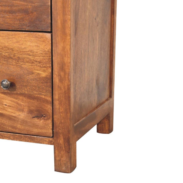 Not Yet Made - Made To Order Chestnut-Finish Mango Wood 3-Drawer Dresser For Sale - Image 5 of 8