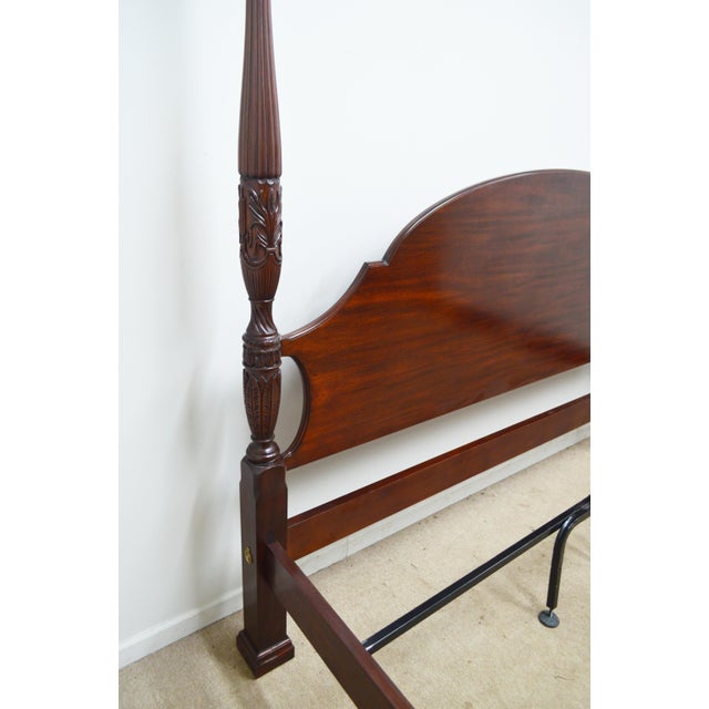 Henkel Harris Mahogany King Rice Poster Bed For Sale - Image 12 of 15