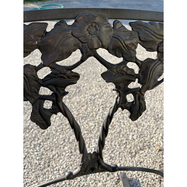 Vintage Brown Jordan Wisteria Patio Double Glider & 2 Bounce Chairs, Attributed For Sale - Image 6 of 9