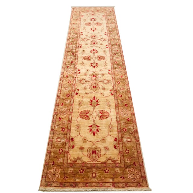 Beige, Yellow, Red & Brown Wool Rug, 1970s For Sale - Image 13 of 13