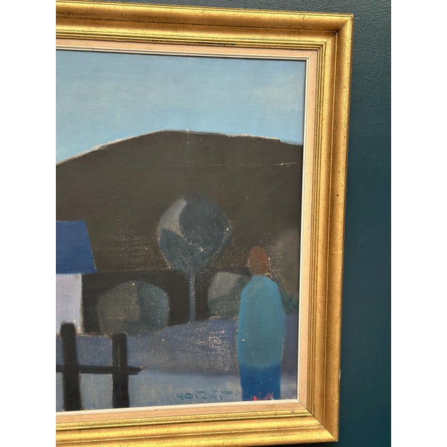 Knud Horup, Landscape, 1960s, Oil Painting on Canvas, Framed For Sale - Image 4 of 11
