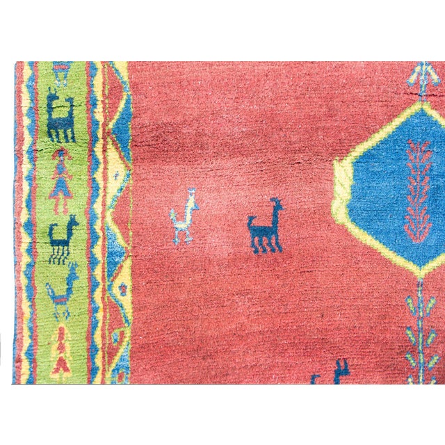 Vintage Persian Gabbeh Rug For Sale - Image 11 of 15