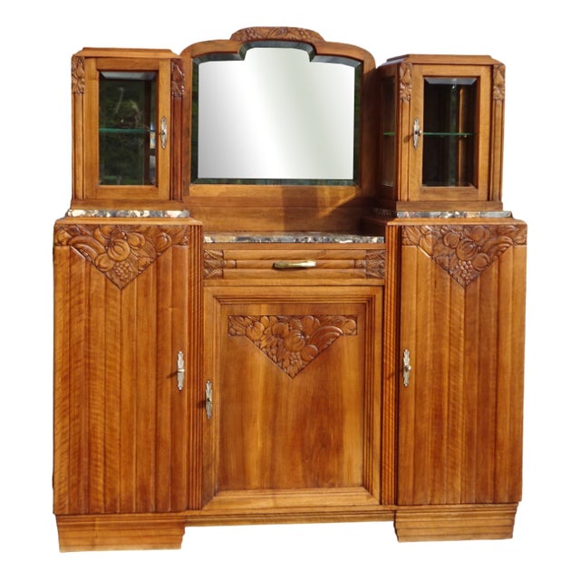 Art Deco Buffet in Walnut, 1930s For Sale