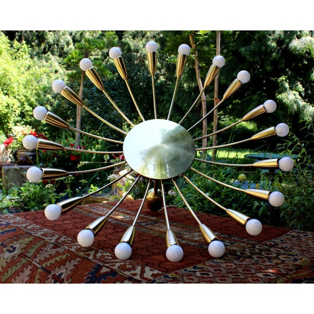 Italian Spider Chandelier from Stilnovo, 1950s For Sale - Image 3 of 8