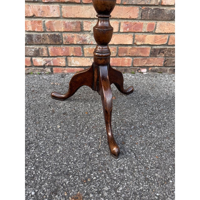 English 19th Century English Pedestal Side Table For Sale - Image 3 of 10