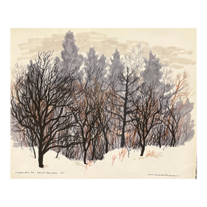 1973 Jean Charles Faucher Canadian Winter Landscape Painting