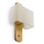 Antique Modernist Brass & Alabaster Wall Lamps, Set of 2 For Sale - Image 6 of 10