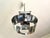 Vintage Chrome and Metal Pendant Light, 1970 For Sale - Image 10 of 11
