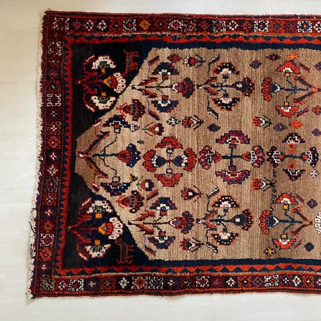 Middle Eastern Rug, 1940s For Sale - Image 4 of 6