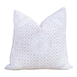 Rust Filanan Kantha Euro Pillow II For Sale