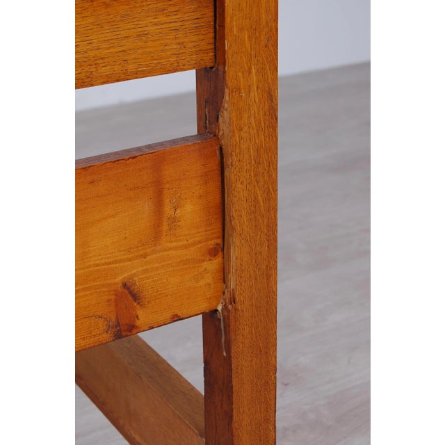 Brown Rationalist Single Bed in Wood, 1930s For Sale - Image 8 of 10