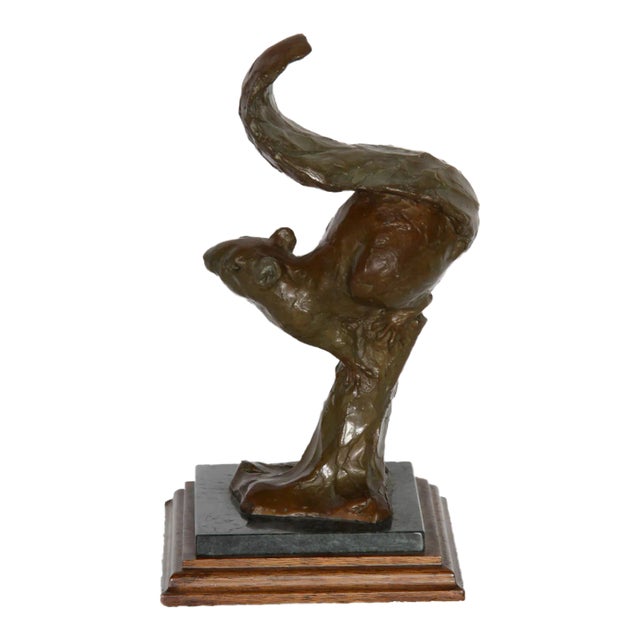 Squirrel 2, T. Galbreath Bronze Sculpture, Signature and Number Inscribed For Sale