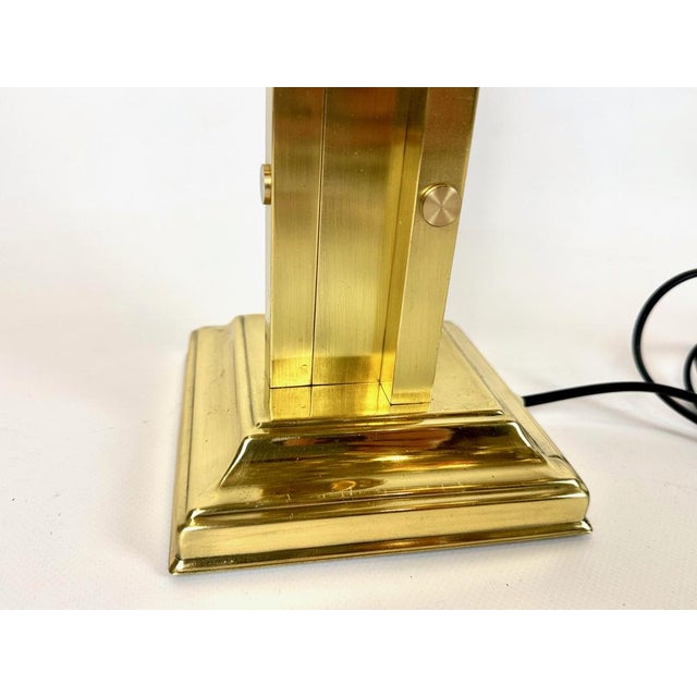 Art Deco Regency Style Table Lamp in Brass, 1970s For Sale - Image 12 of 15
