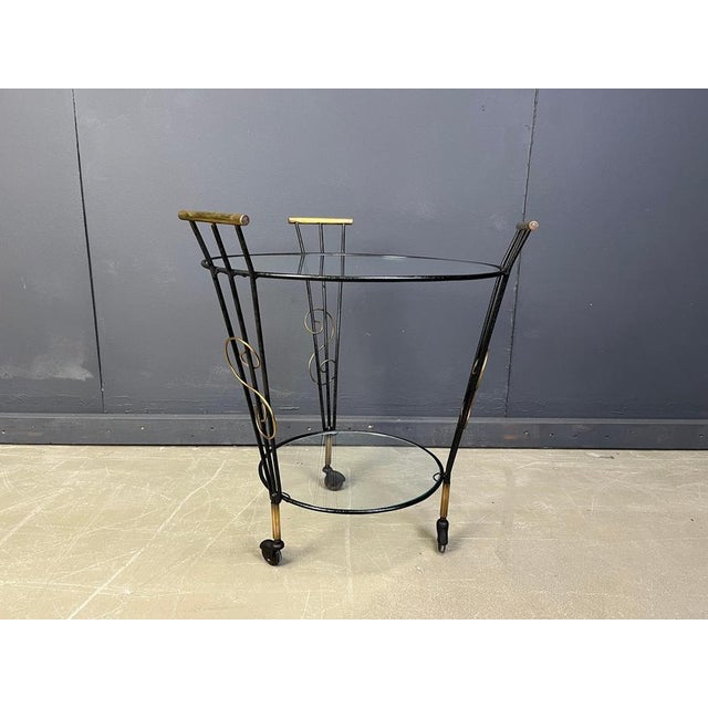 Mid-Century Italian Two-Tier Trolley, 1950s For Sale - Image 6 of 10
