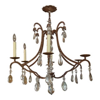 Dennis & Leen Modern Crystal Chandelier For Sale