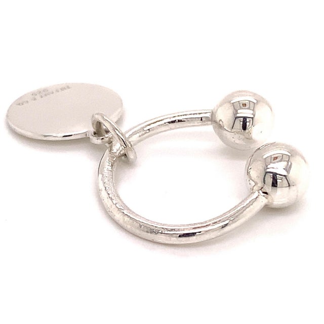 Metal 1990s Tiffany & Co Estate Sterling Silver Keychain 9.2 Grams For Sale - Image 7 of 11