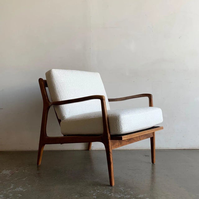 Mid Century Larson Style Lounge Chair | Chairish