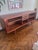 Danish Modern Teak Tambour Sideboard, c. 1960s–70s Classic Danish credenza in solid and veneered teak. Retractable tambour...