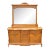 Lexington Victorian Sampler Oak Triple Dresser With Mirror For Sale