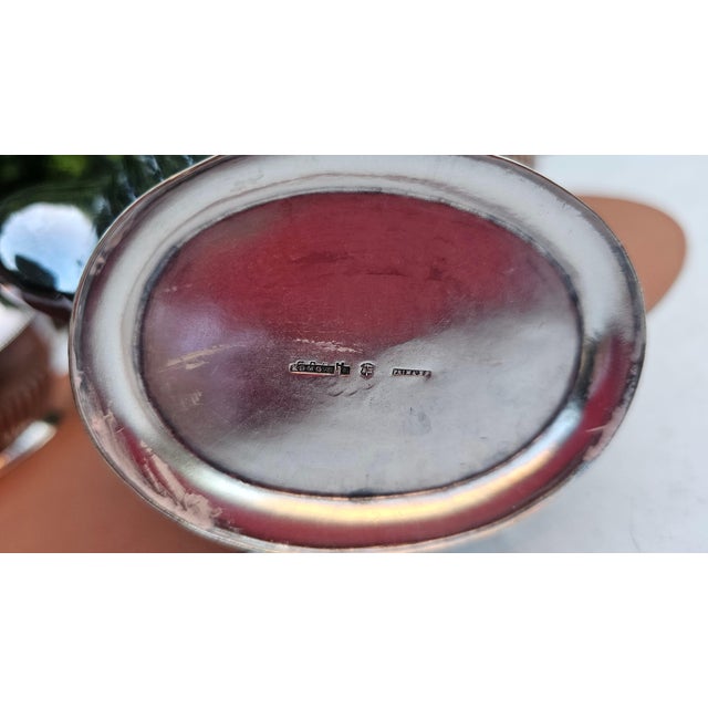 Art Deco Silver-Plated Sugar with Bowl and Milk Jug, 1920s, Set of 3 For Sale - Image 9 of 14