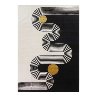 Annie Rug, Black 2.5x8 For Sale