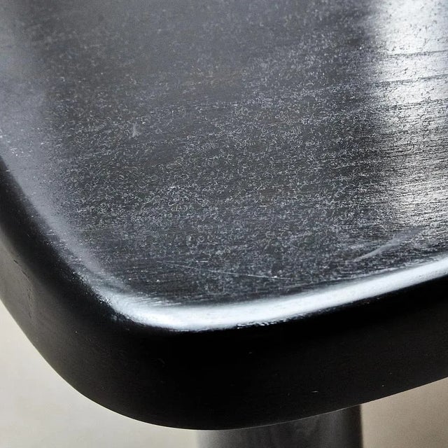T23 Black Wooden Side Table by Pierre Chapo, 2020 For Sale - Image 9 of 12