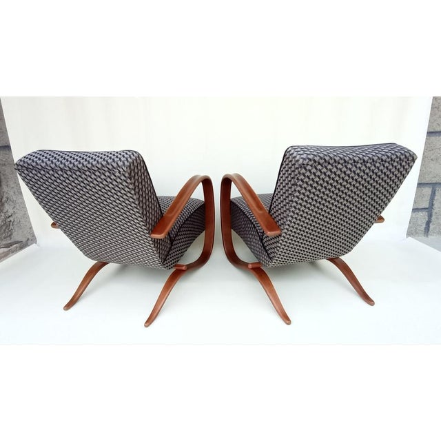 H-269 Lounge Chairs by Jindrich Halabala for Up Zavody, 1930s, Set of 2 For Sale - Image 6 of 16