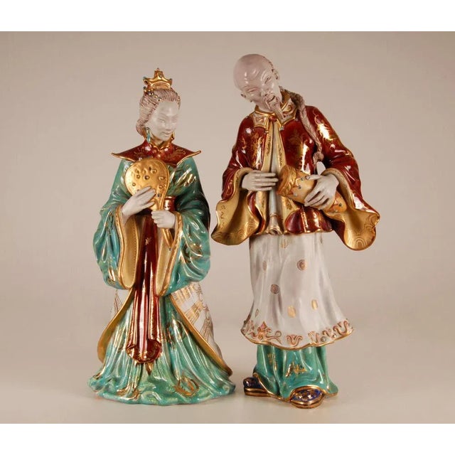 1950s Vintage Italian Ceramic Figures by Eugenia Pattarino, 1960s, Set of 2 For Sale - Image 5 of 11