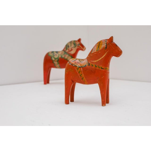 Vintage Swedish Handpainted Dala Horse by Nils Olsson, 1920s For Sale - Image 3 of 13