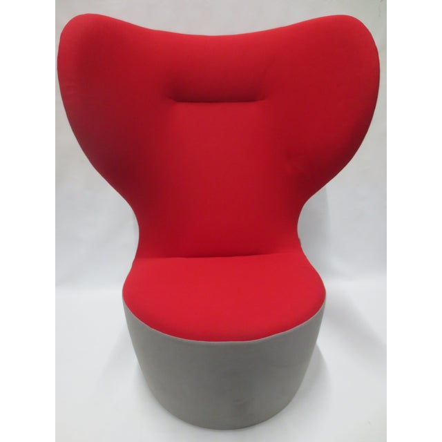 Modern Walter Knoll Seating Stones Chair in Red (New) For Sale - Image 3 of 8