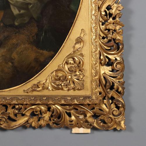 Giulio Aristide Sartorio, Allegory of Hope, Oil on Canvas, Framed For Sale - Image 12 of 16