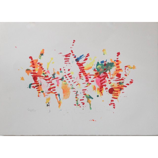 Alighiero Boetti, Jumping from Pole to Frasca, 48-50, Silkscreen, 1986 For Sale - Image 6 of 6