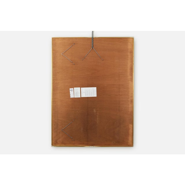 Mid-Century Rectangular Gilt Mirror from Deknudt, Belgium, 1980s For Sale - Image 11 of 12