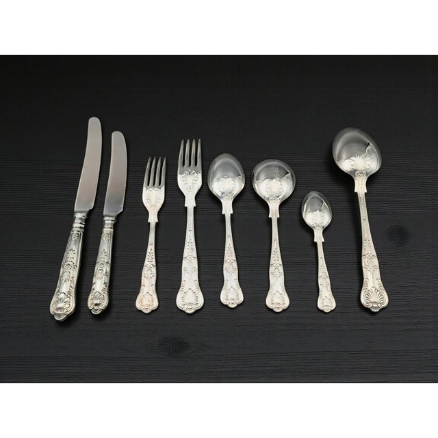1990s Sheffield Silver Cutlery Set for 8 from Arthur Price of England, 1990s, Set of 50 For Sale - Image 5 of 7