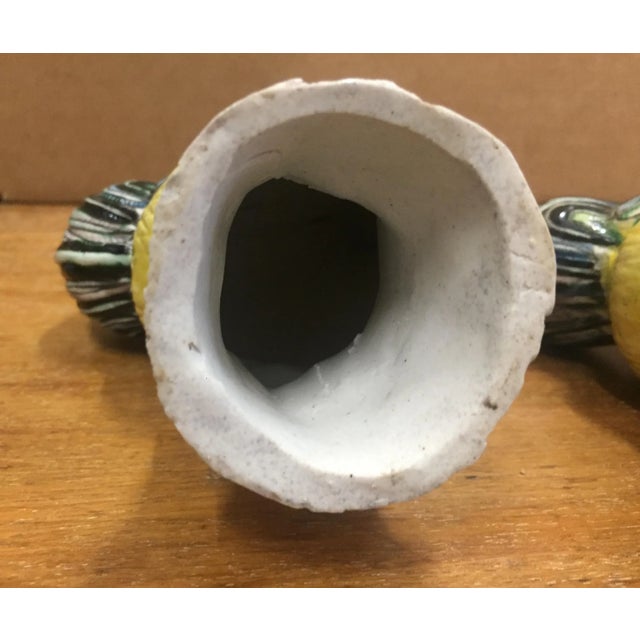 19th Century Chinese Susancai Glazed Porcelain Roosters - a Pair For Sale - Image 9 of 11